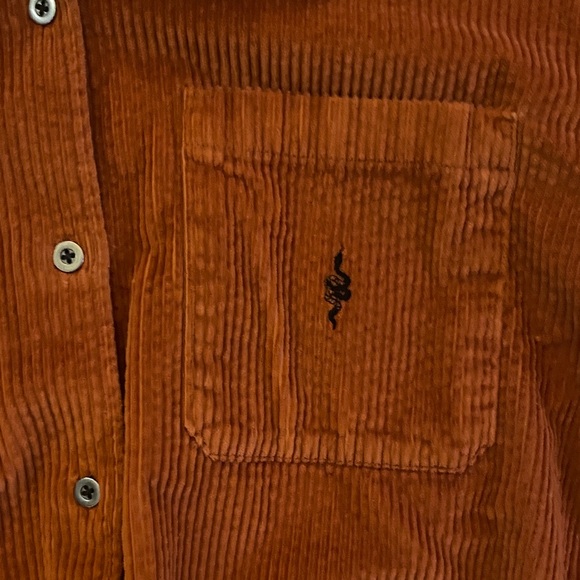 Vans Burnt Orange Corduroy Shirt - Picture 3 of 6